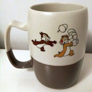 Chip and Dale Sketch Coffee Mug Disney Store Ceramic Cup RETIRED